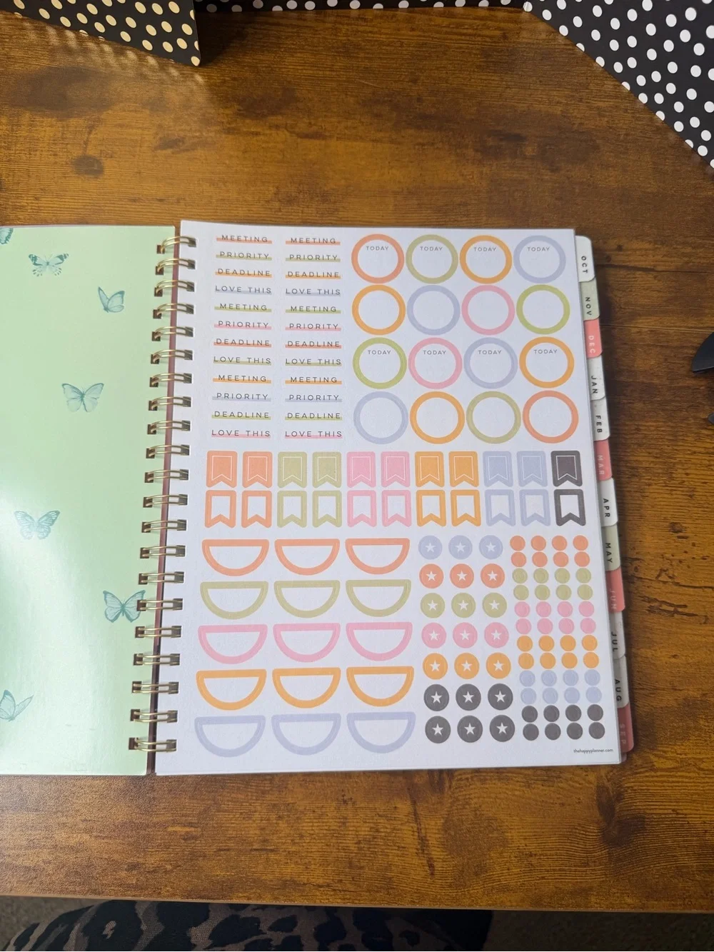 Organized by Happy Planner 15-Month Horizontal Planner - Pink Floral Cover